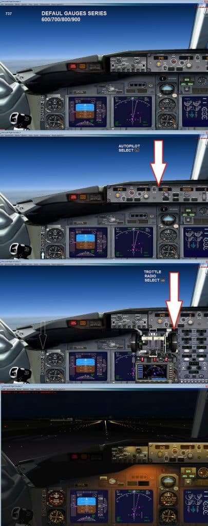 737 autopilot panel