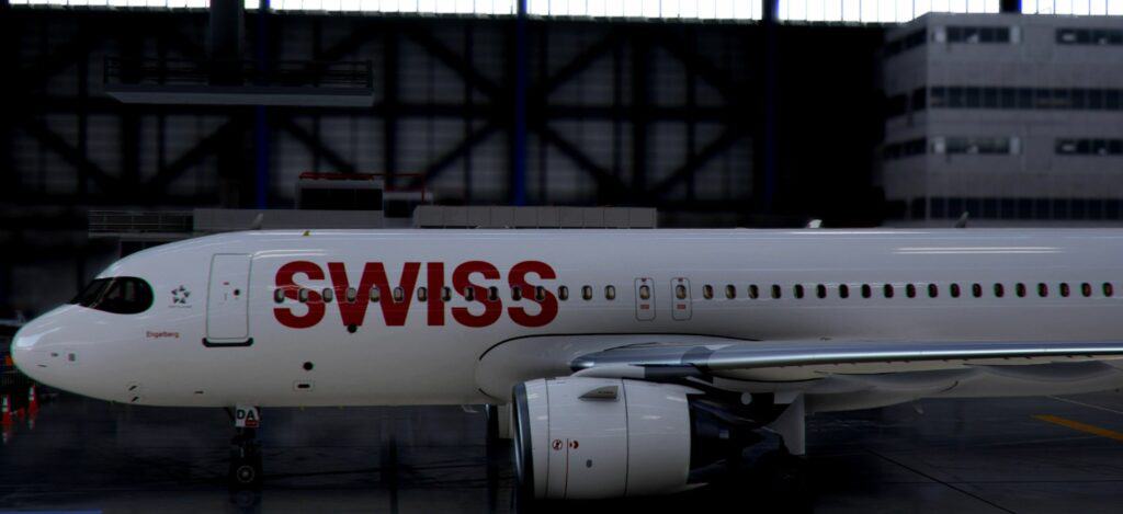 A32NX FlyByWire Airbus A320neo SWISS HB JDA 8k V2 3 Flight