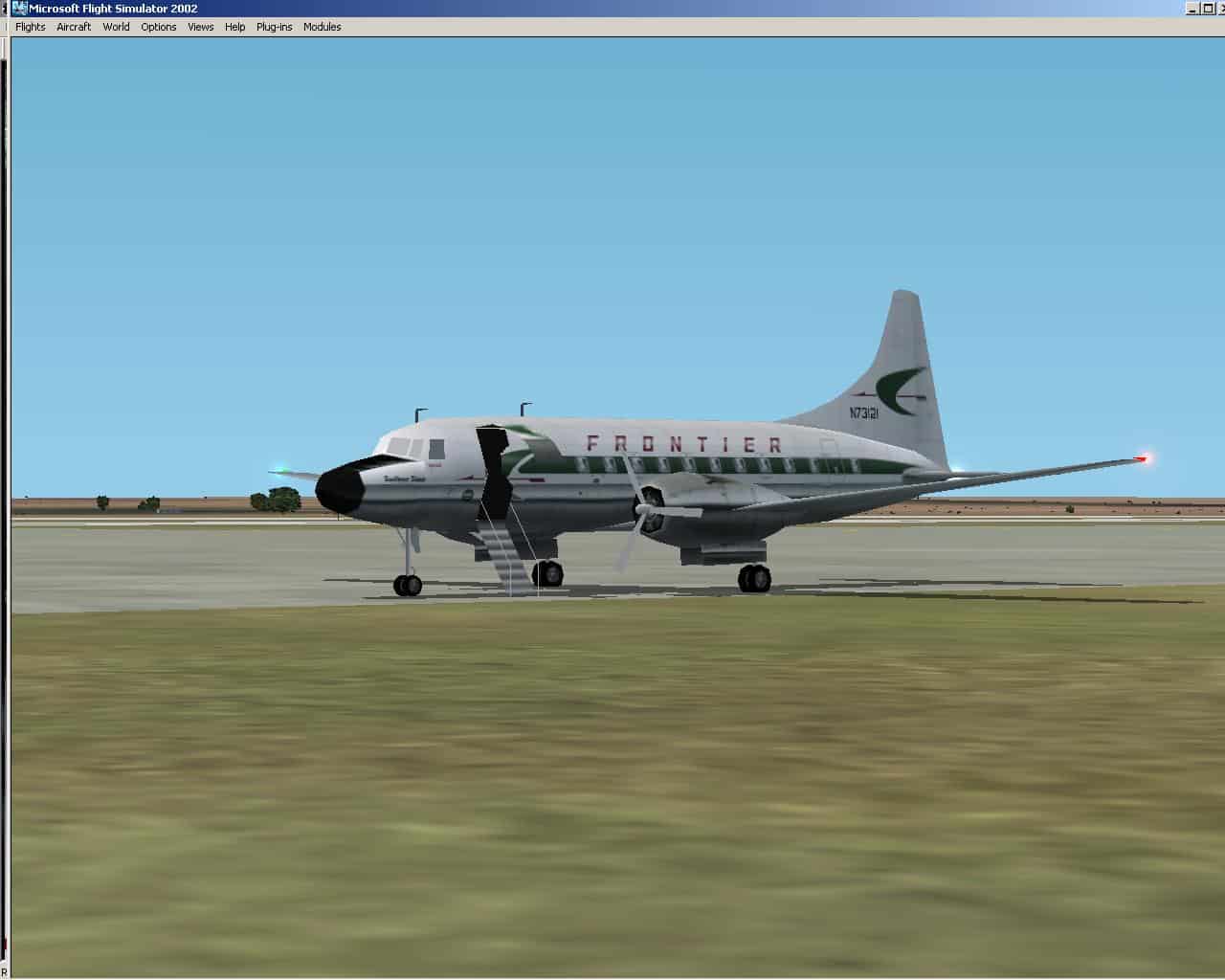 FS2000-2002 Frontier Airlines Convair 340