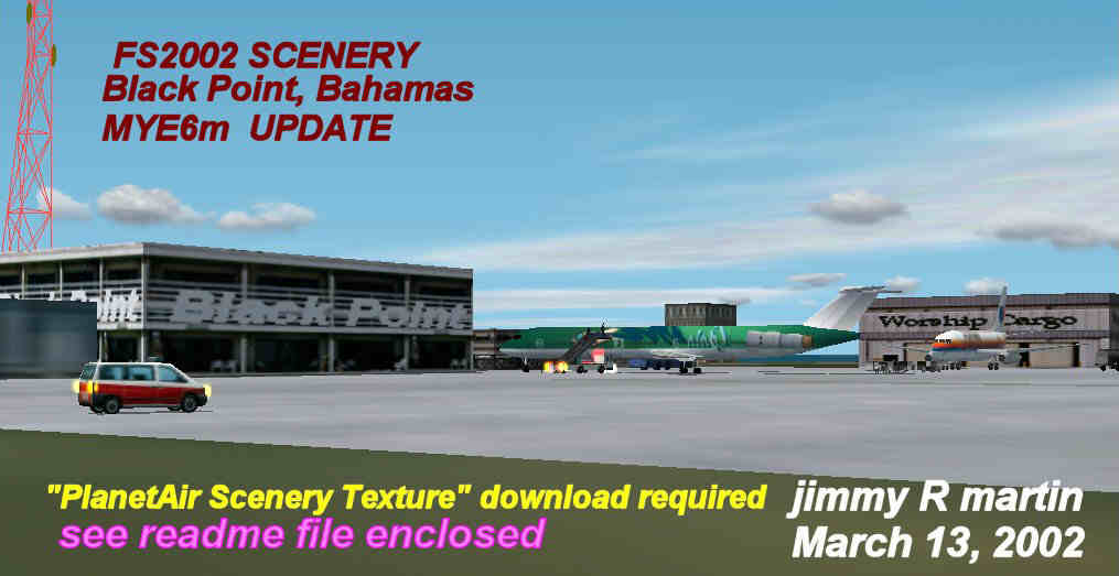 FS2002 SCENERY Black Point Intl (fictional airport) UPDATE