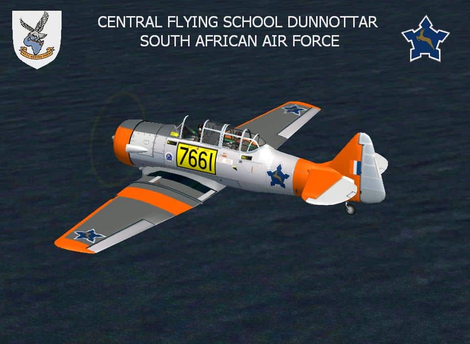 FS2004 2002 South African Air Force T-6 Harvard Nr. 7661