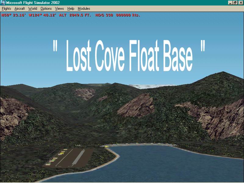 FS2K2 Only Scenery: Lost Cove Float Base, BC