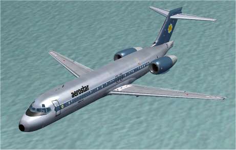 FSX Aerostar Virtual Airlines Boeing 717-200.