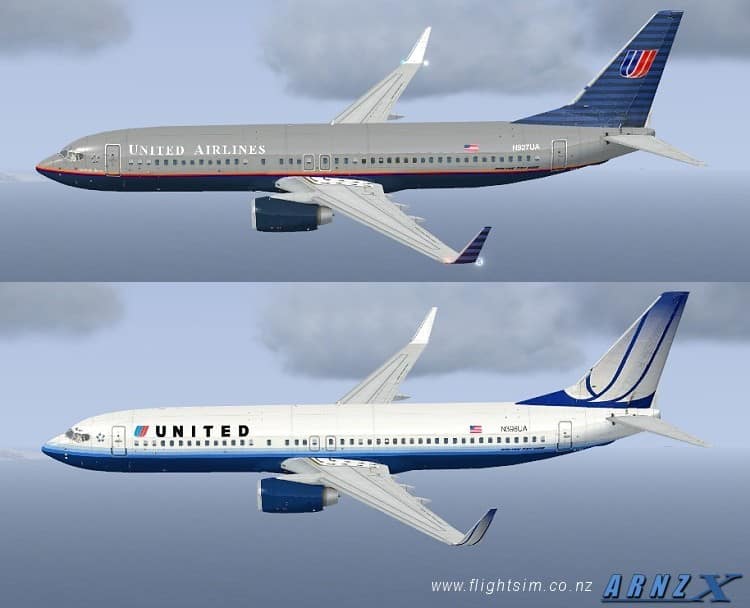 FSX United Airlines Boeing 737-800 Textures