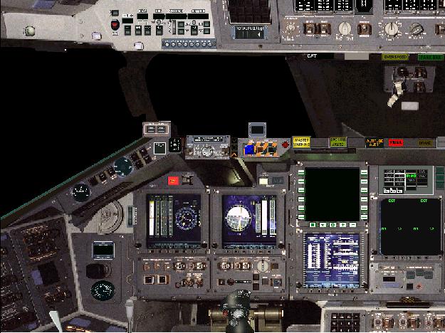 Photorealistic Space Shuttle “Chronos” Cockpit Panel