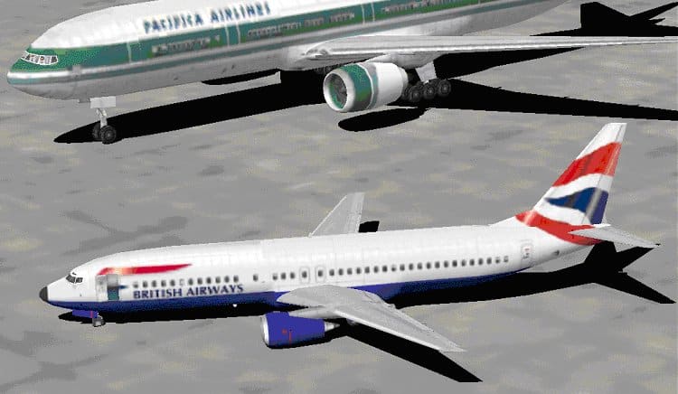 FS2002 Boeing 737-400 BA ‘Flag’ Livery Textures only