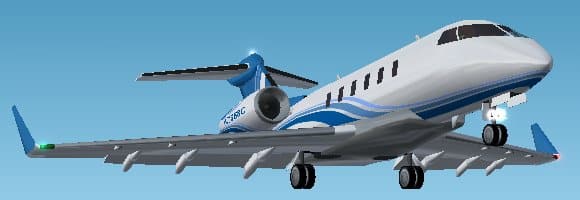 FS2002 Bombardier Challenger 300