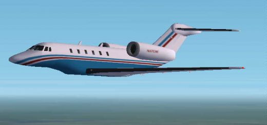 FS2002 Cessna Citation Repaint: N1701E “Princess Phoebe”