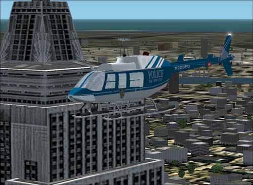 FS2002 Gmax designed Bell 206L Longranger NYPD