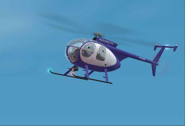 FS2002 Hughes 500D Hawaii Police Helicopter Division