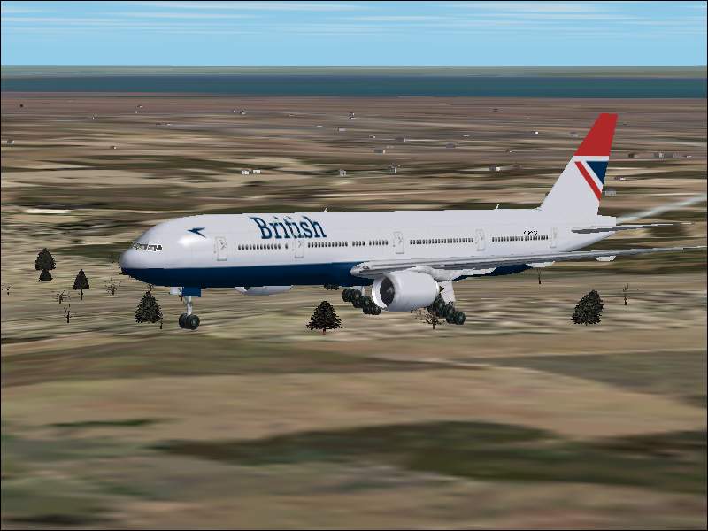 FS2002 Repaint of original 777 default British Airways