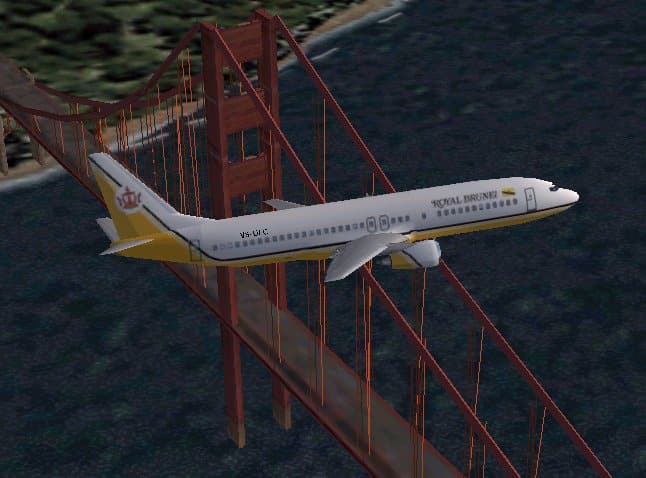 FS2002 Royal Brunei Airlines Boeing 737-400 Textures