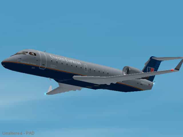 FS2002 United Express Bombardier CRJ200 Three aircraft package