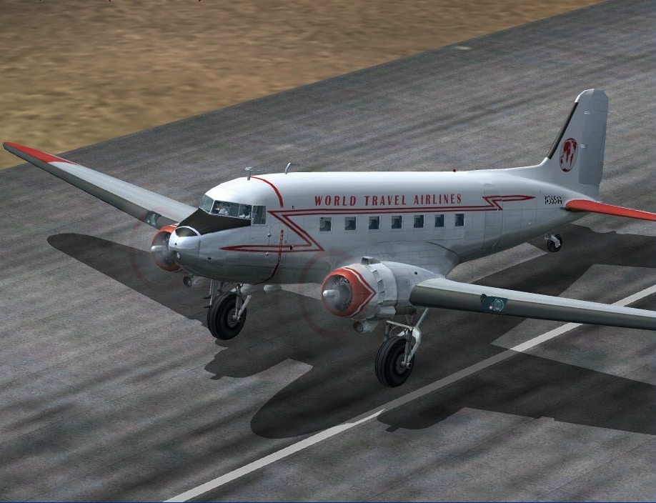 FS2004 Texture fixes for the default Douglas DC3 paintwork