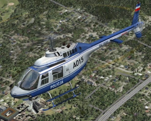 FSX Bell 206B Polish Police Textures Only.