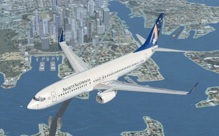 FSX Boeing 737-800 Ansett Australia Textures only.