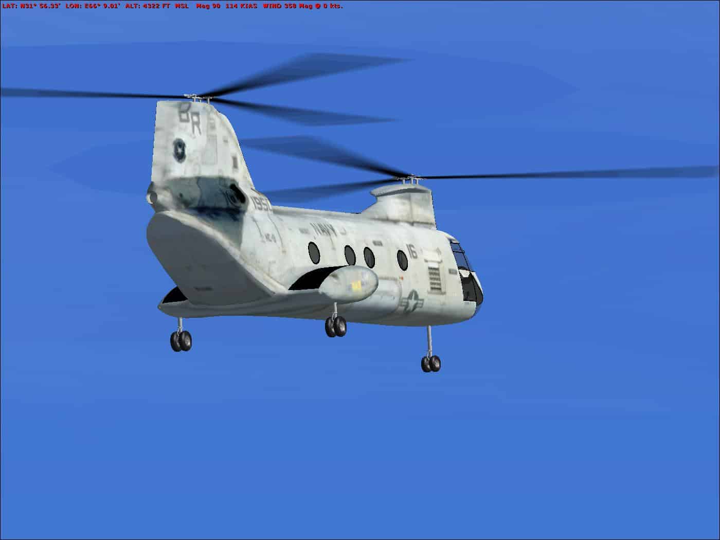 FSX CH-46 Sea Knight.