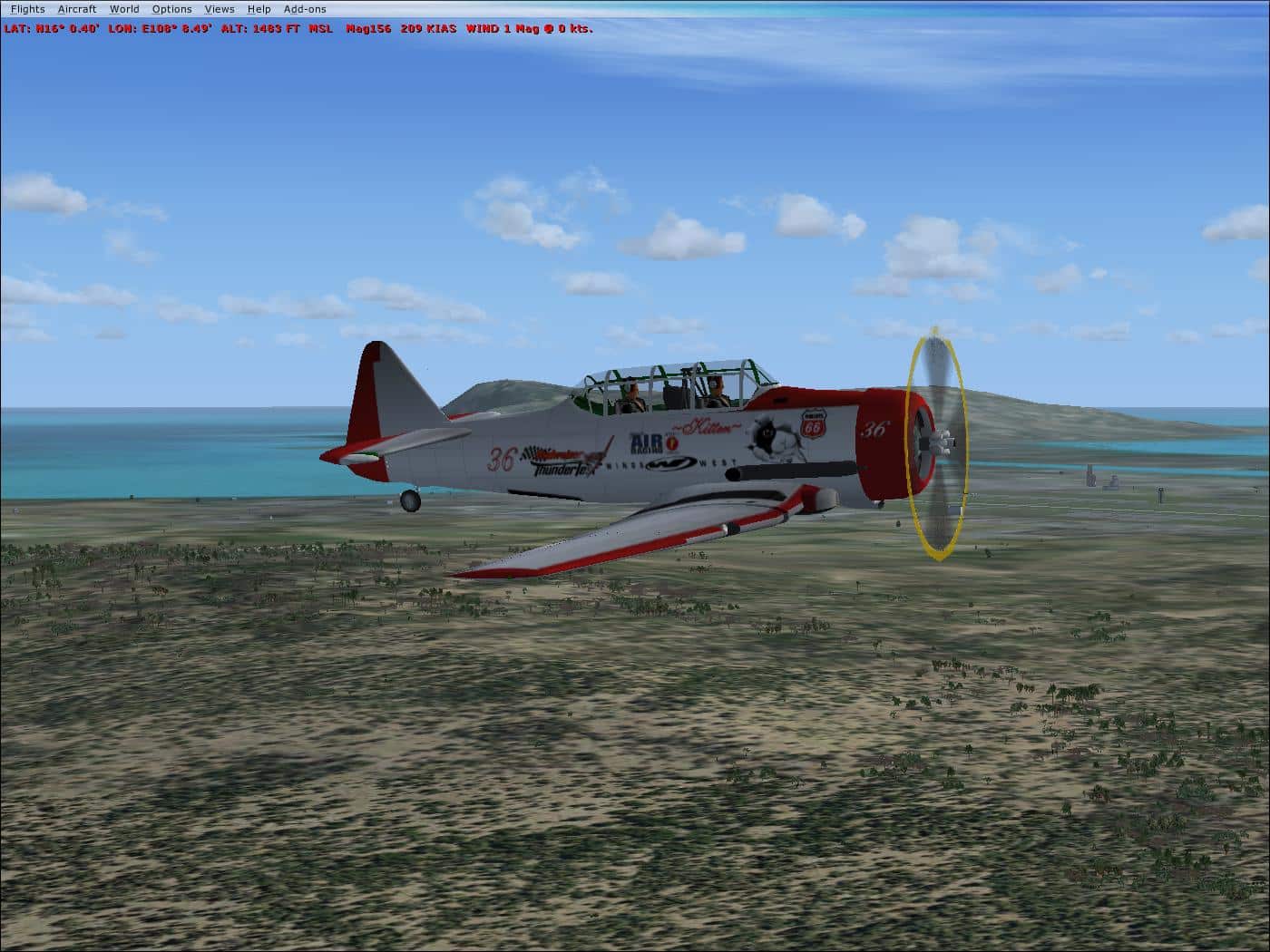 FSX T-6 Texan Reno Package