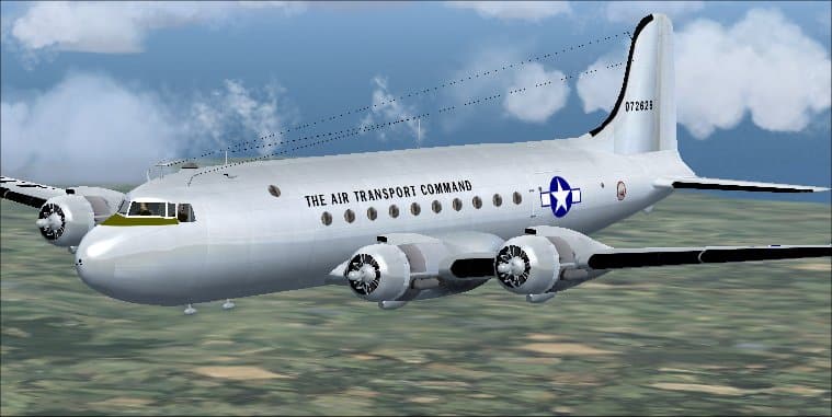 Dc 4 d. FSX DC-4. FSX Douglas DC-3 Cargo 2004.