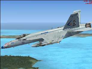 FSX/FS2004 F/A-18E VFA-146 Blue Diamonds Textures only.