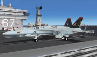 FSX/FS2004 F/A-18F Super Hornet VFA-11 Red Rippers Textures Only.