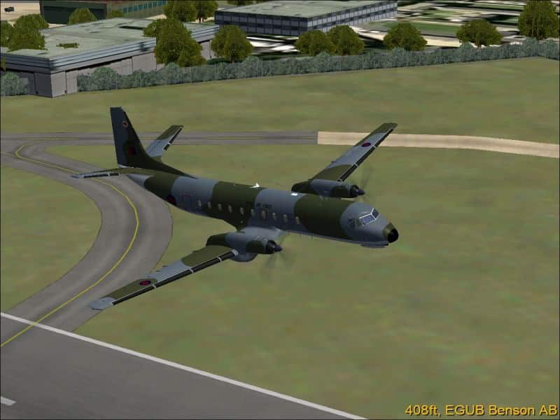 FSX/FS2004 HS.780 Andover C1 RAF 46 Sqn Dark Cammo Thorney Island Textures only