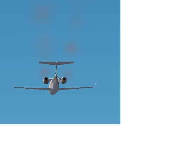 REALISTIC JET SMOKE FOR LEARJET 45