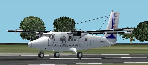 FS2002 DeHavilland DHC6 Twin Otter TACV Cabo Verde Airlines