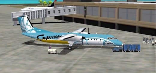 FS2002 PRO Dehavilland DASH8-Q311 BeeWee Express New Livery