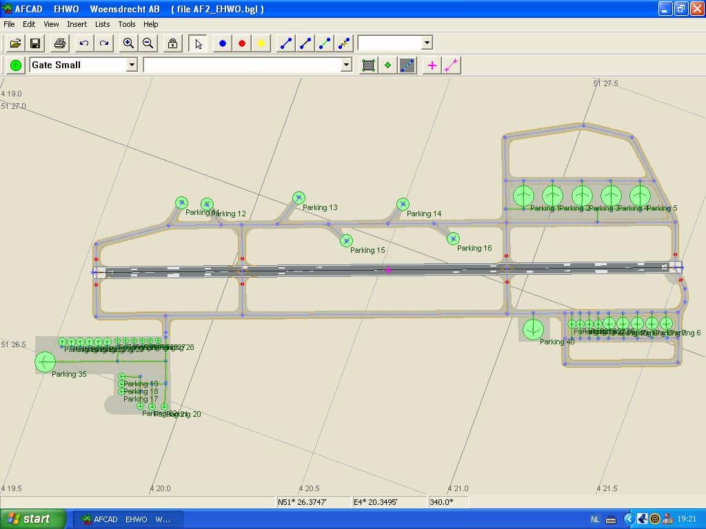 FS2004 AFCAD File for Woensdrecht AB, located near Bergen op Zoom in the Netherlands