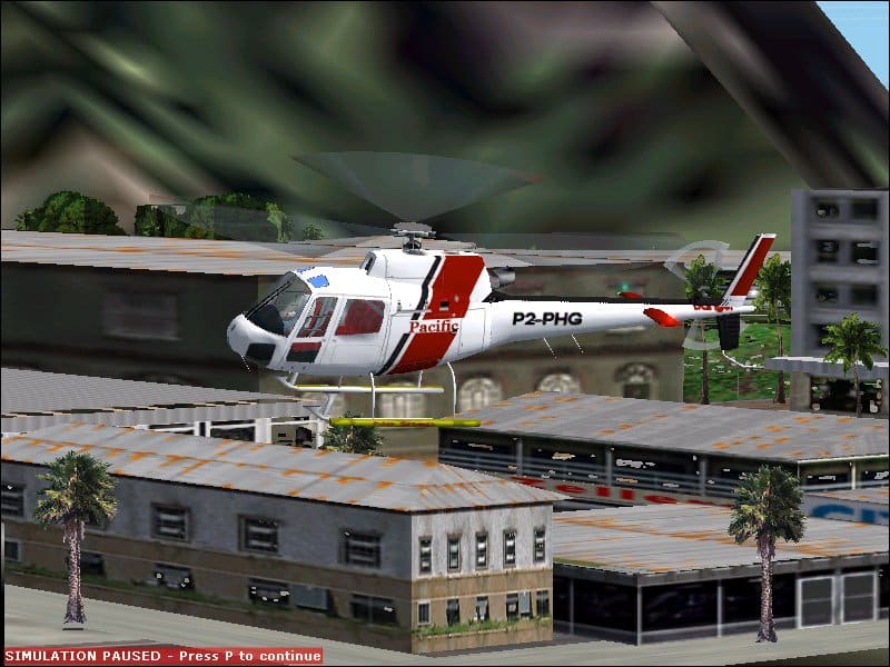 Updated FS2002 AS 350 Squirrel operated by Pacific Helicopters