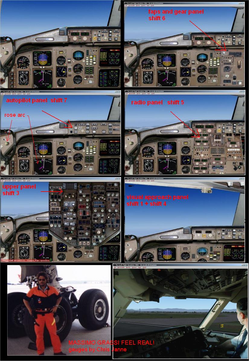 FS2004 Boeing 767 Panel