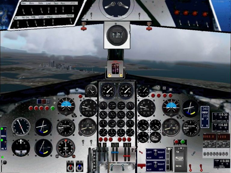 FS2004 Douglas stock DC3 Alternate Panel - Flight Simulator 2004 Mod