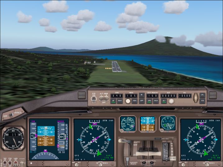 FS2004 Generic High View Twin Engine Commercial Jet Panel