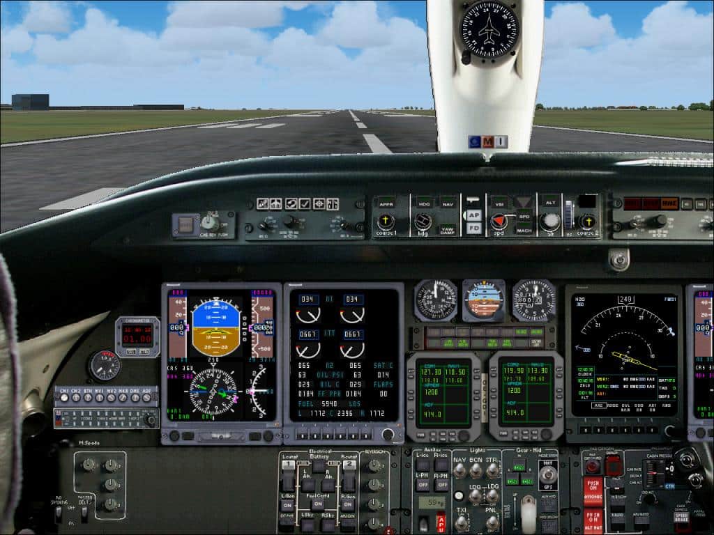 FS2004 LearJet 45 Panel