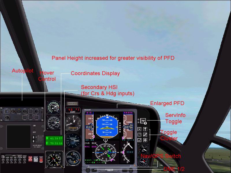 FS2004 SAR Helicopter Panel