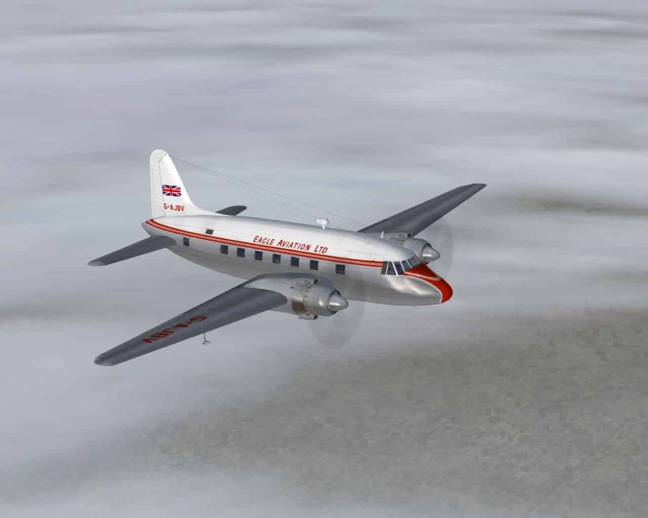 FS2004 Viking 1B Eagle Aviation (BEA basic) Textures only