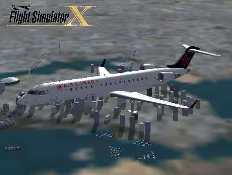 FSX Air Canada 1994-2004 Texture for the FSX Default Bombardier CRJ-700