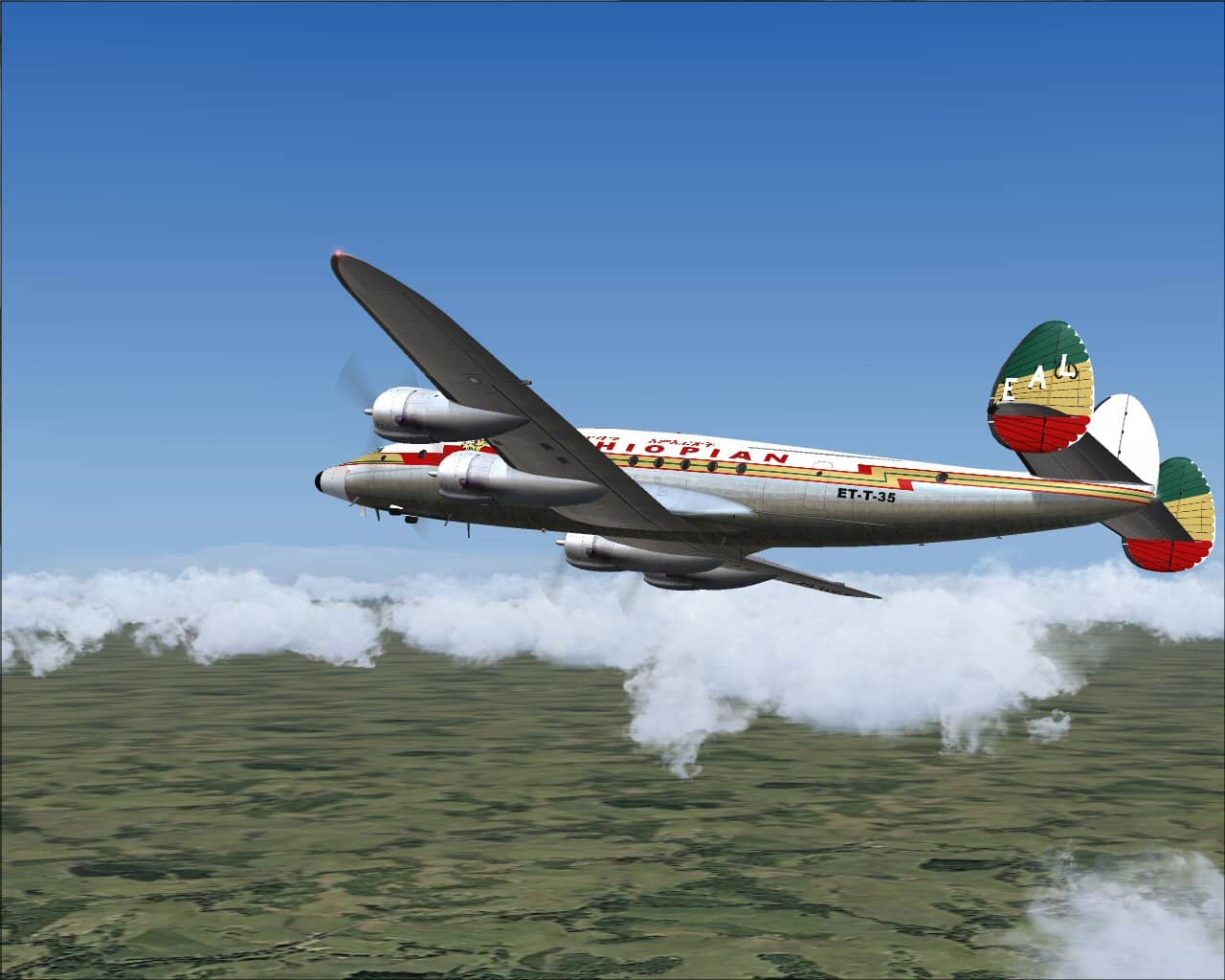 C-121 Constellation Ethiopian Airlines Textures