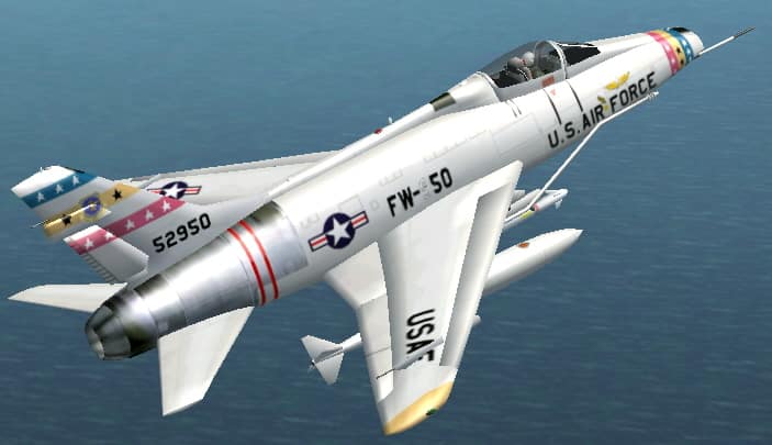 FS2004/2002 North American F-100D Super Sabre