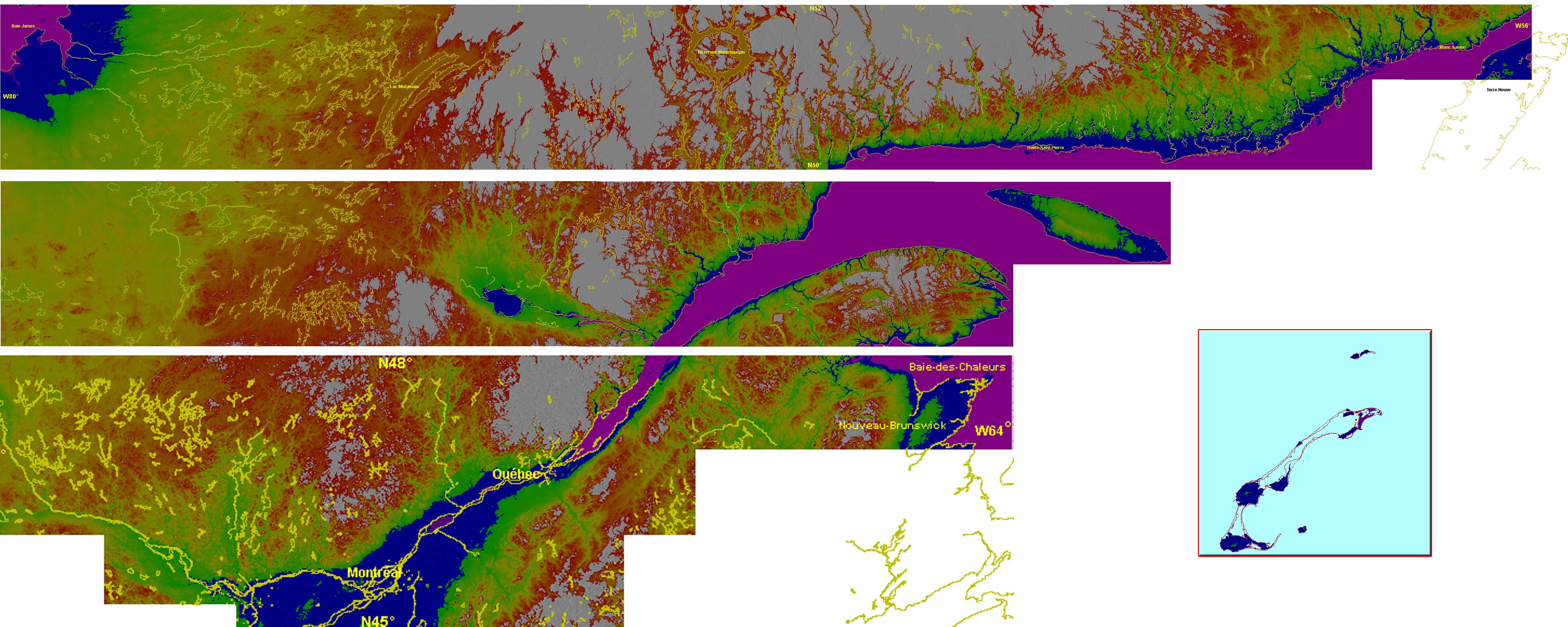 FSX 38m (Lod10) Terrain Mesh files of the province of Quebec 3