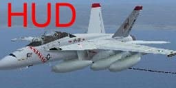 FSX F/A-18 Panel with realistic HUD