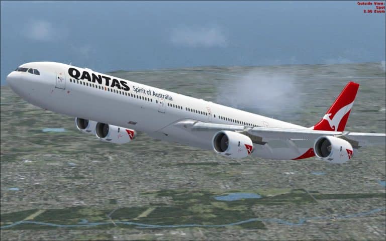 Qantas A340-600 Textures (fixed) - Microsoft Flight Simulator X Mod