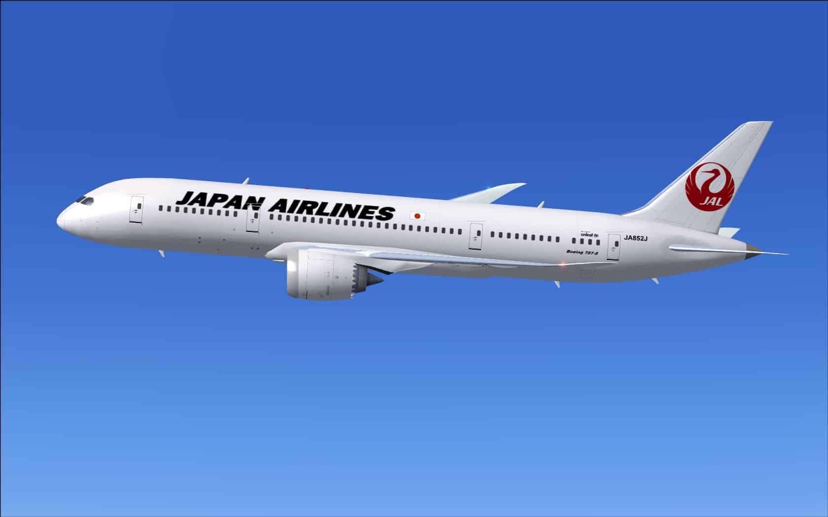 Boeing 787-8 V2 Japan Airlines new colors