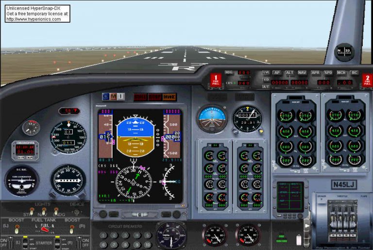 FS2000 generic 4 engine jet or turboprop panel - Flight Simulator 2000 Mod