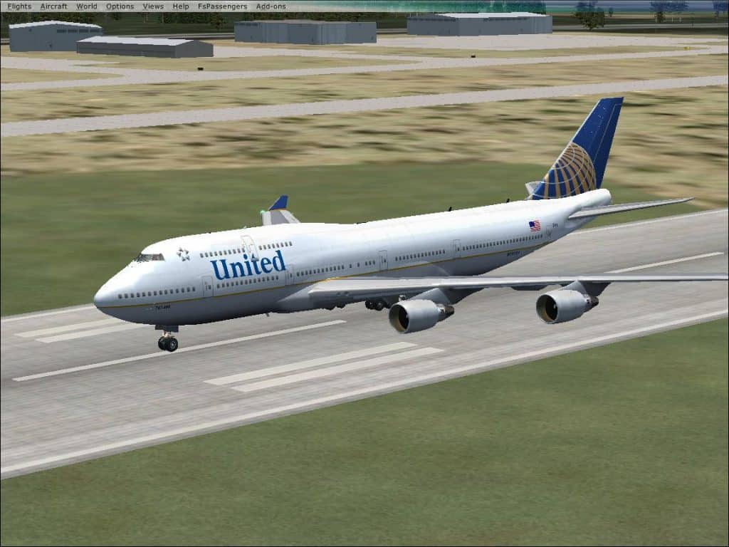 FSX United Boeing 747-400 - Microsoft Flight Simulator X Mod