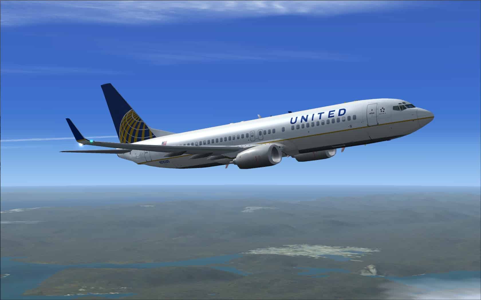 United Continental Merger Boeing 737-800w - Microsoft Flight Simulator ...