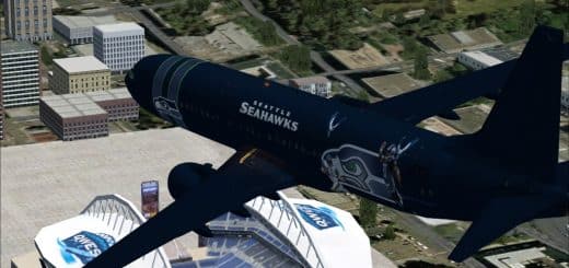 Boeing 737-800 Seattle SeaHawks Textures