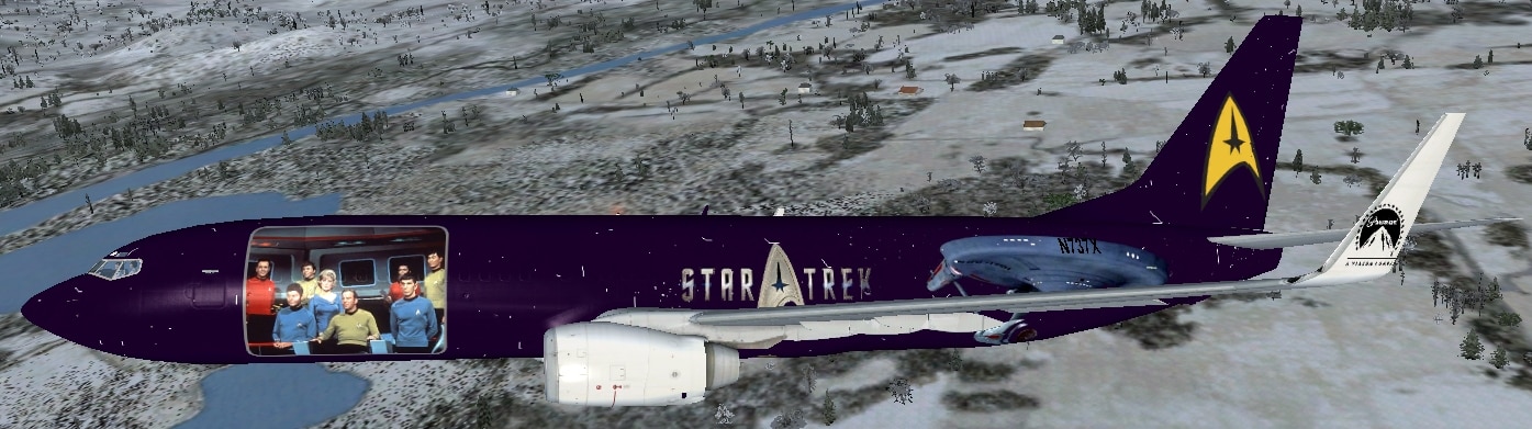 Boeing 737-800 “Star Trek” Textures