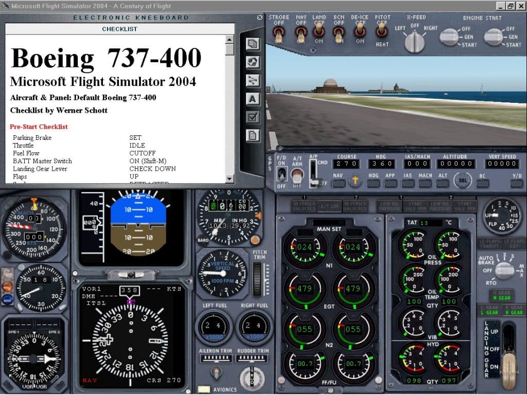 FS2004 Manual/Checklist -- Default Boeing 737-400 - FS Aircraft Manuals Mod